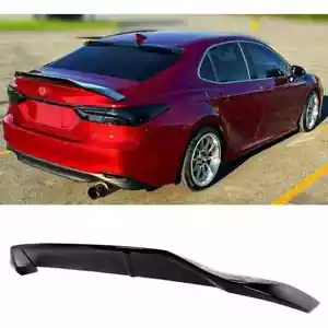 FITS 2018-22 TOYOTA CAMRY GLOSS BLACK HIGHKICK DUCKBILL REAR TRUNK SPOILER WING - Picture 1 of 5
