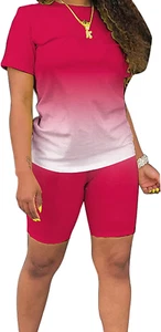 Batik Jogginganzug für Damen 2-teilig Outfits Übergröße Print Freizeit Langarm T - Bild 1 von 12