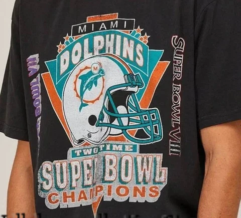 Vintage Miami Dolphins Super Bowl T-Shirt, NFL Miami Dolphins t shirt Cover