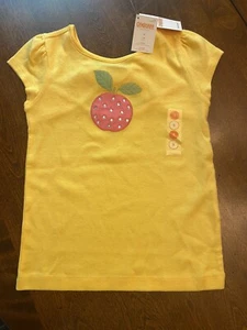 Neu mit Etikett Gymboree adrette pfirsichfarbenes Tanktop T-Shirt Größe 5 - Bild 1 von 4