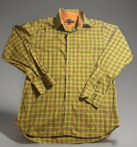 Tommy Hilfiger Men’s Size Small Green Plaid, Long Sleeve Button-Down Shirt - Picture 1 of 11