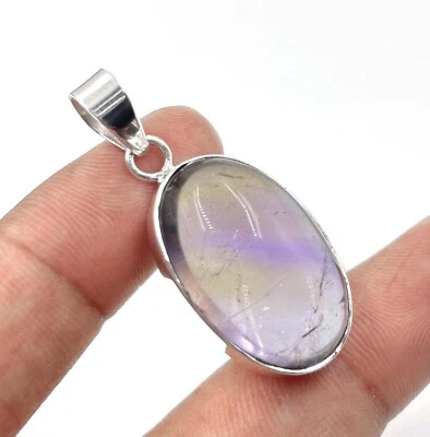 Colgante de piedras preciosas de ametrino de plata de ley 925 hecho a mano precioso regalo KJ-258 Foto 1 de 4