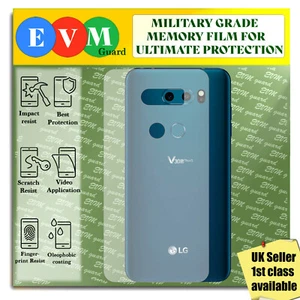 Back Protector For LG V30S ThinQ TPU HYDROGEL FILM Clear Cover - Picture 1 of 3