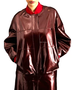 🌟MARINA RINALDI LEATHER Jacket PLUS size 29 US W20_ It58_ De50_ Gb24_Fr54 - Picture 1 of 24