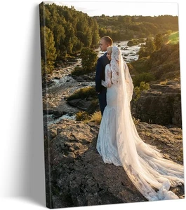 Impresiones en lienzo personalizadas con tus fotos, imagen personalizada de bebé sobre arte en lienzo - Imagen 1 de 10