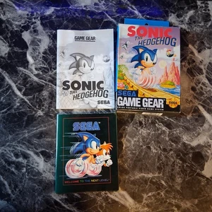 Sonic the Hedgehog Sega Spiel Gear Box und Handbuch ohne Spiel - Bild 1 von 9