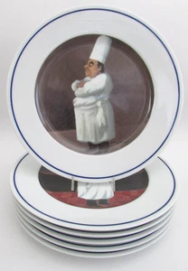 Williams Sonoma Chef Serie "Che cucina?" Piatti Guy Buffet 11" 6 come nuovi - Foto 1 di 11