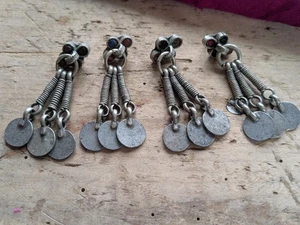 Vintage Kaschmir Knopf Anhänger Unikat Tribal Schmuck Focals 4 Stück (19467) - Bild 1 von 5