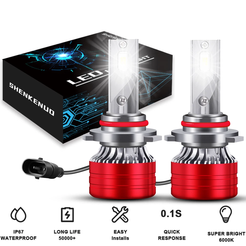 Kit de faros LED 6000K blanco brillante bombilla de haz alto para Nissan Cabstar 2015-2016 Foto 1 de 4