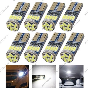 8X T10 LED W 5W CANBUS Innenraum Beleuchtung Glassockel Licht Lampe 12V DC Weiß - Picture 1 of 7