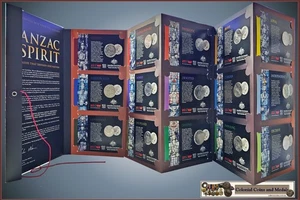 2018 Anzac Spirit complete 15 Coins Collection - Picture 1 of 3