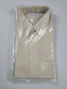 Camicia con bottoni Sterns discoteca a pois made in USA 15-15 1/2 Medium? DS vintage anni 80 70 - Foto 1 di 10