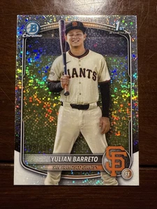 2025 Bowman Chrome Yulian Barreto BCP-229 Speckle Refractor 108/299 1ST - Picture 1 of 6