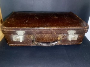 Vintage alter kleiner Lederkoffer - Bild 1 von 11