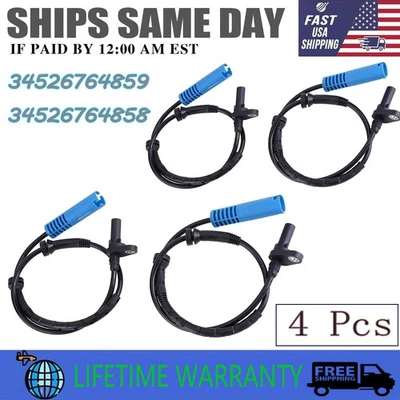 Juego de 4 sensores de velocidad de rueda ABS nuevos aptos para BMW E90 E91 325xi 328xi 335i xDrive Foto 1 de 4