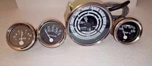 Ford Tractor Temp Amp Oil Tach Gauge Set for Mod 600 700 800 900 1800 2000 4000 - Foto 1 di 5