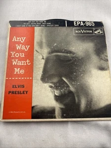 Elvis Presley 45 Any Way You Want Me 1956 RCA VG 7” w/ Original Cover - Picture 1 of 6