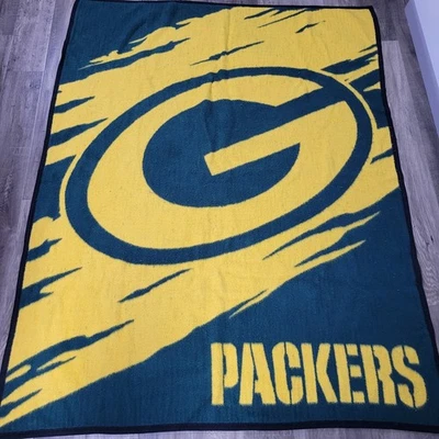 Manta polar de fútbol americano Green Bay Packers NFL - Hecha en EE. UU. - 56 x 71" Foto 1 de 4