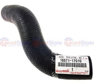 Genuine Toyota LandCruiser HDJ100 1HD T 4.2 Diesel Upper Inlet Radiator Hose - Picture 1 of 2