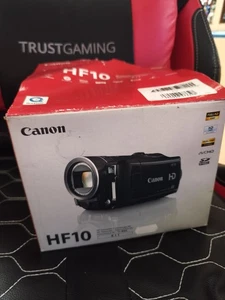 VIDEOCAMERA CANON HF10 COMPLETA BOX BULTIN MEMORY 16GB FULL HD TESTED - Foto 1 di 14