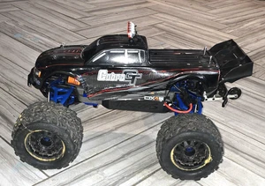 Modified Mamba Monster RC Truck On E-Revo Chassis-w-upgrades & Xtra E- Revo body - Picture 1 of 24