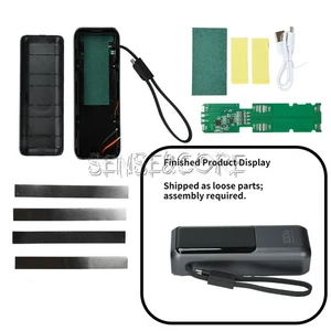 Custodia power bank ricarica rapida PD 100W alta potenza kit fai da te 4*21700 scatola batteria - Foto 1 di 24