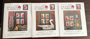 KREUZSTICH THE PRAIRIE SCHOOLER SANTA'S 12 DAYS OF CHRISTMAS 3er SET - Bild 1 von 2