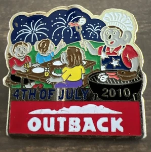 Outback Steakhouse 4TH Of July 2010 Lapel Pin. J - Bild 1 von 4