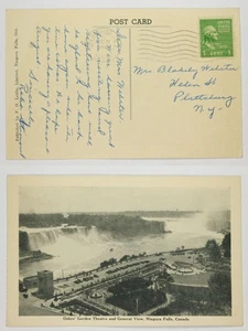 1925 Oakes' Garden Theatre & General View, Niagara Falls Canada Waterfall Posted - Picture 1 of 1
