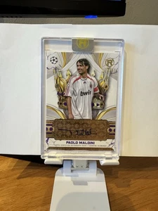 Paolo Maldini 2025 Topps UEFA Reverence Crowned Legend Jewel Auto Relic /50 - Picture 1 of 4