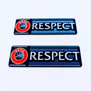 2 pack UEFA Champions League Soccer Patch Respect Iron-On Patch Ballstar La Liga - Picture 1 of 3