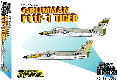 1/144 Cold War Fighter: Grumman F11F-1 Tiger [USN] #17-005B: TUERCAS TRIPLES Foto 1 de 3