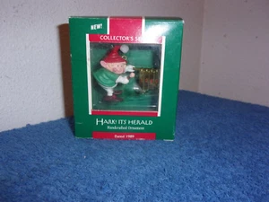 VINTAGE NEU PUNZE ANDENKEN HARK! ITS HERALD EXYLOPHONE CHRISTMAS ORNAMENT 1989 - Bild 1 von 7