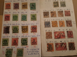 Loft find Old German and ww2  Stamps in a book all hinged see pictures