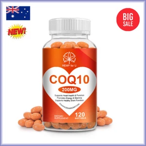 120pcs COQ10 Coenzyme Q-10 Capsules Strong Antioxidant,Support Heart Health - Picture 1 of 7