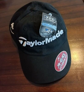 TaylorMade Golf Hat Men's Adjustable Cap Black TP Ball AX Ahead CDW New - Picture 1 of 2