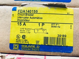 SQUARE D FDA1450155 UNTERBRECHER 1POLIG 15A 277/480V NEU IM KARTON VERSANDBEREIT - Bild 1 von 1
