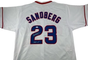 Ryne Sandberg Signed Autographed White Jersey JSA COA Chicago Cubs Great - Picture 1 of 2