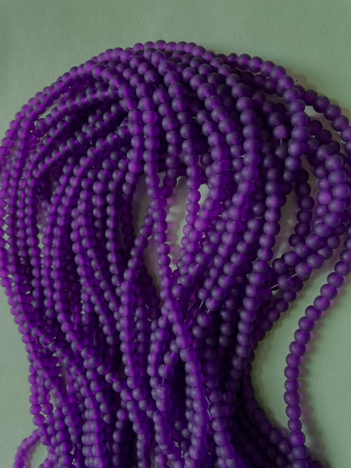 4mm Beads Glass Beads. Various Colours - Image 1 of 1