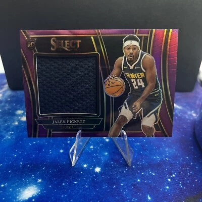 2023-24 Select Jalen Pickett #RJS-PK Purple Patch /99 Rookie Denver Nuggets RC - Image 1 of 2
