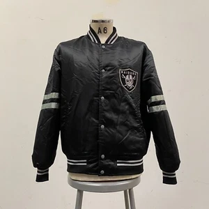 Vintage 80s Oakland Raiders Satin Jacket Size XL Los Angeles Las Vegas - Bild 1 von 12