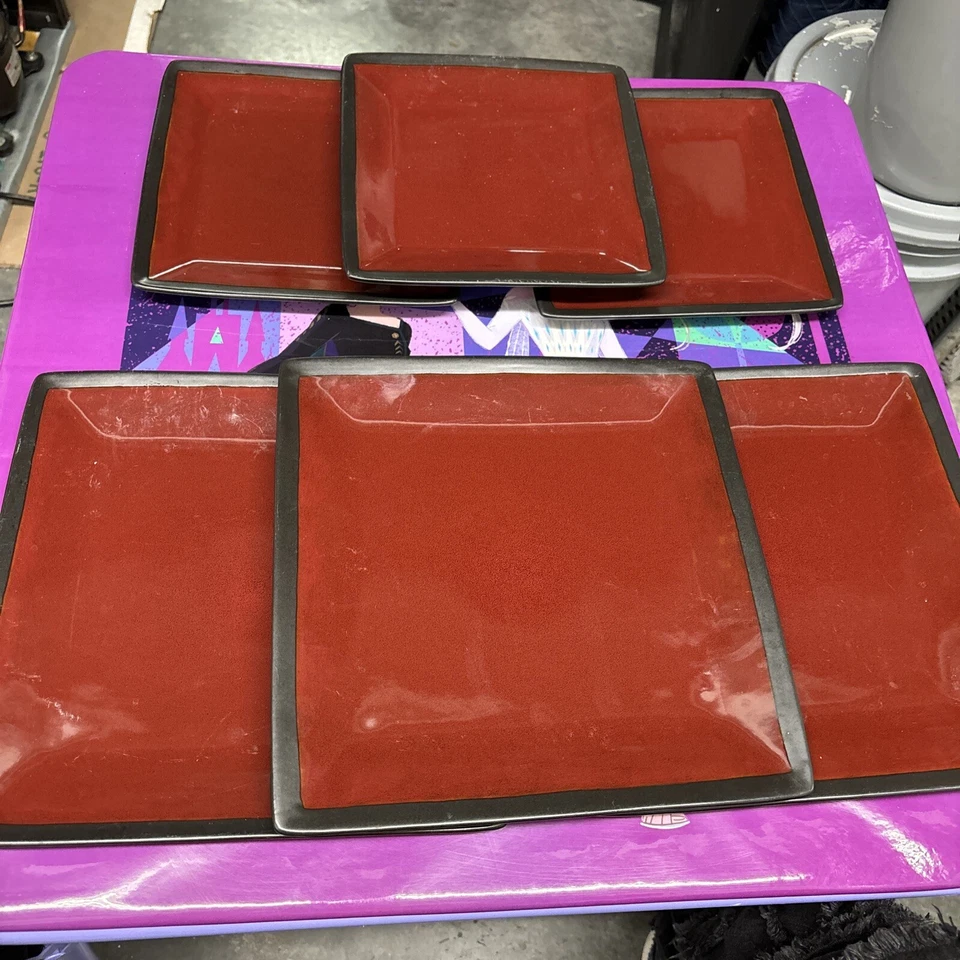 Better Homes & Gardens Anderson Rust Brown Square-Shaped Stoneware 6 Piece - Image 1 of 4