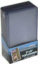 Ultra PRO 3 X 5 Toploaders~Topload Holders for Cards up to 2.75" X 5" Pack of 25