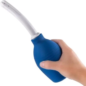 Anal Vaginal Bulb Douche Colonic Irrigation Rubber Enema Bulb Cleaner Kit BLUE - Picture 1 of 6