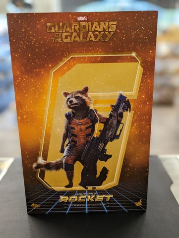 Hot Toys Guardians of the Galaxy Rocket 1/6 Scale MM252 New In Box 2015 Cover