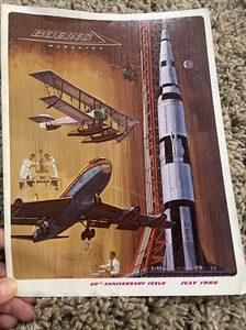 Boeing Magazine 50° Anniversario Numero Luglio 1966 Vol 36 n.7 Seattle WA - Foto 1 di 10