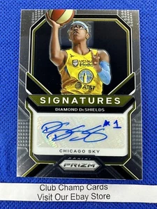 2021 #SG-DDS Diamond DeShields WNBA Panini Prizm Basketball Signatures Sky - Picture 1 of 2