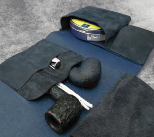 bolsa de tubería herramienta Cubierta bolsa soporte almacenamiento bolsa vaca cuero personalizar azul W197 - Imagen 1 de 6