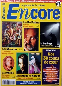 Mag 1996: SUZANNE VEGA_PJ HARVEY_BRIAN DE PALMA_ANDRE MASSON_BARDOT_ARTHUR H - Bild 1 von 4