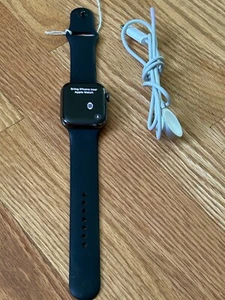 Apple Watch Series 8 GPS + LTE 45MM Graphite Stainless Steel Case Midnight Band - Picture 1 of 9